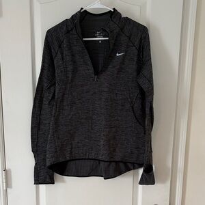 Nike Women's Charcoal Gray Dri-FIT Hoodie